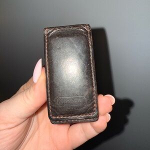 Vintage Coach Leather Money Clip